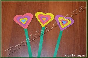 Цветы-сердца почти готовы