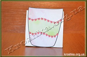 Ваза на подставку клеим